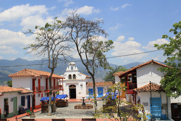 Panorámica del Pueblito Paisa. Medellín, Colombia.