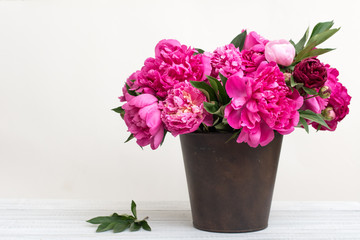 Bouquet of peonies