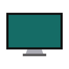 blank screen computer monitor icon image vector illustration design 