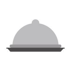 Fototapeta na wymiar metallic food tray icon image vector illustration design 