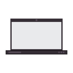 blank screen laptop computer icon image vector illustration design 