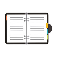 open notebook icon image vector illustration design 