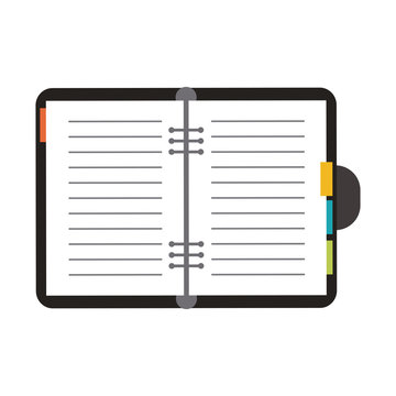open notebook icon image vector illustration design 