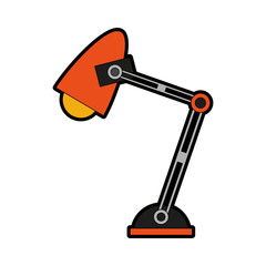 desk lamp icon image vector illustration design 
