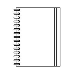 closed notebook icon image vector illustration design  single black line