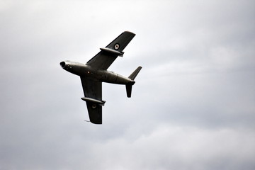 Albion Park, Australia - May 6, 2017. CAC CA-27 Mk32 Sabre is flying in the air. Wings Over Illawarra is an annual air show held at Illawarra Regional Airport.