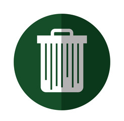 Trash can isolated vector illustration graphic design
