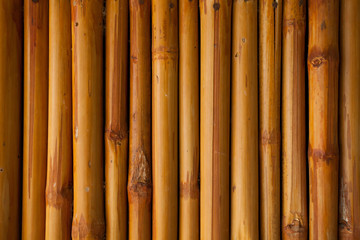 Fototapeta premium bamboo fence or wall texture background for interior or exterior design.