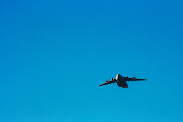 Passenger aircraft in the sky