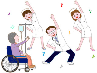 医者と看護師のエクササイズ