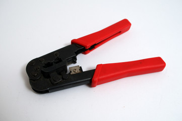 Pliers on a white background