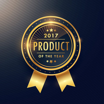 product of the year golden label design