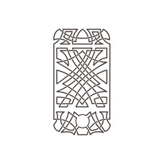 Celtic pattern in the form of a phone