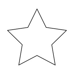 star award winner prize line image vector illustration