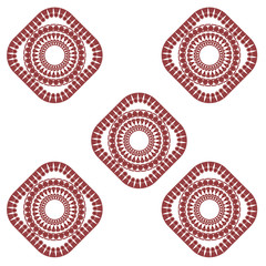 mandala ornament pattern. vintage decorative elements vector illustration