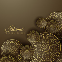 islamic background with mandala decoration
