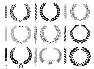 Laurel Wreaths and Branches Vector Collection