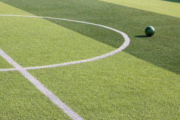 Obraz premium artificial grass football field