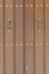 view of ancient wooden door