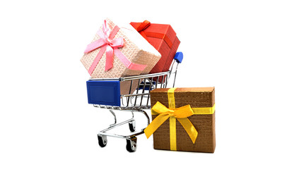 supermarket carts. concept business