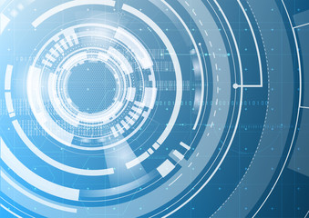 Technological abstract modern digital interface background vector
