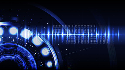 Technological cybersecurity modern interface abstract background vector