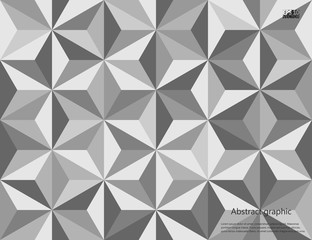 Graphic illustration with geometric pattern. Eps10 Vector illustration.