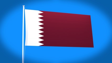 the national flag of Qatar