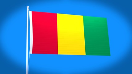 the national flag of Guinea