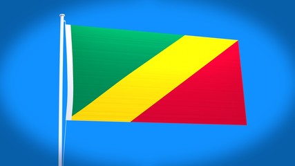 the national flag of Congo