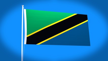 the national flag of Tanzania