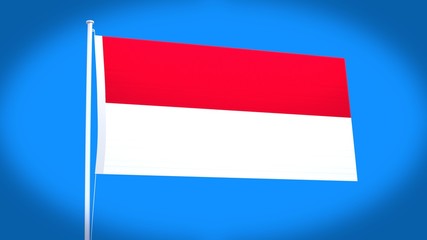 the national flag of Monaco