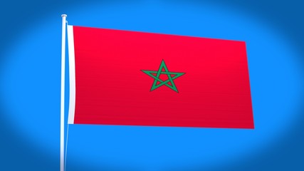 the national flag of Morocco