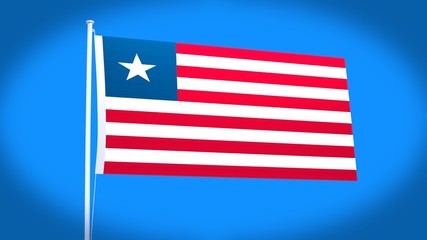 the national flag of Liberia