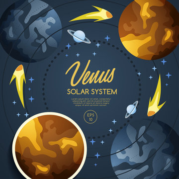 The Solar System Planets : Vector Illustration