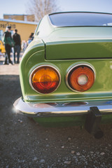 Fototapeta premium Back view of classic retro car