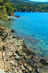 Fototapeta premium Morning Aegean coast, Sithonia, Greece.