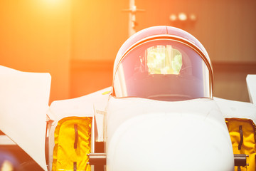 close up of gripen aircraft and color tone effect