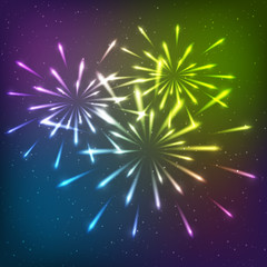 Shiny fireworks for Your design