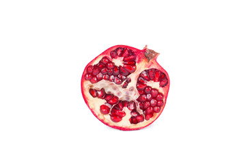 Fresh ripe pomegranate close up