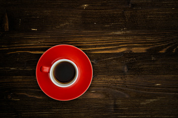 Espresso on a Wooden Table