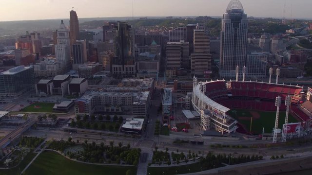 Aerial view of Cincinnati, Ohio