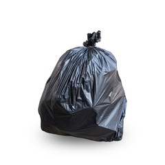 Garbage bag isolated on white background., This has clipping path.