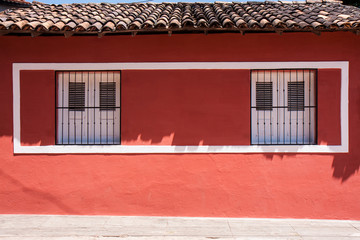 Naklejka premium バヘリーニャスの建物の窓