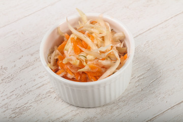 Raw pickled cabbage