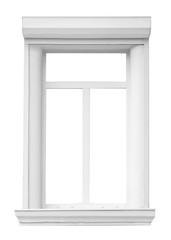 Window on white background