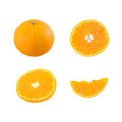 Orange isolated on white background., This has clipping path.