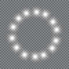 Star light effect. Vector illustration