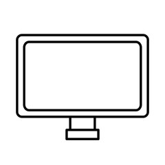 computer desktop isolated icon vector illustration design