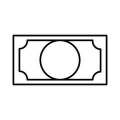 bill dollar isolated icon vector illustration design